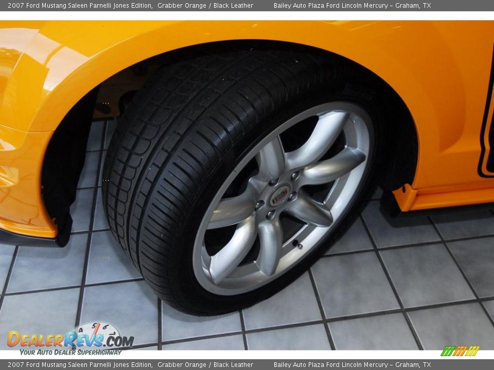 2007 Ford Mustang Saleen Parnelli Jones Edition Grabber Orange / Black Leather Photo #8