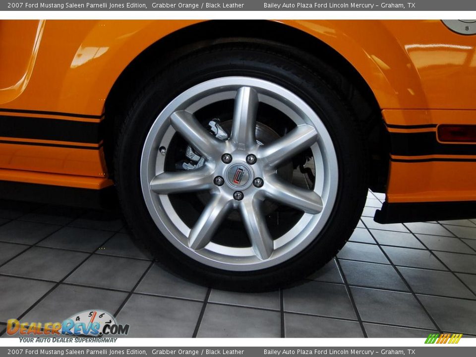 2007 Ford Mustang Saleen Parnelli Jones Edition Grabber Orange / Black Leather Photo #9