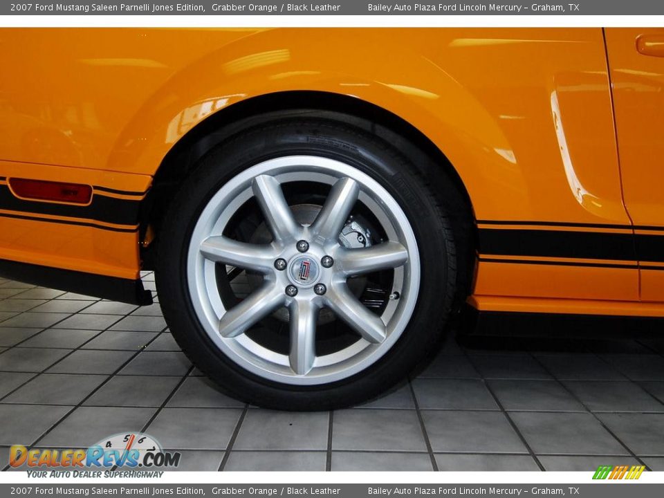 2007 Ford Mustang Saleen Parnelli Jones Edition Grabber Orange / Black Leather Photo #10