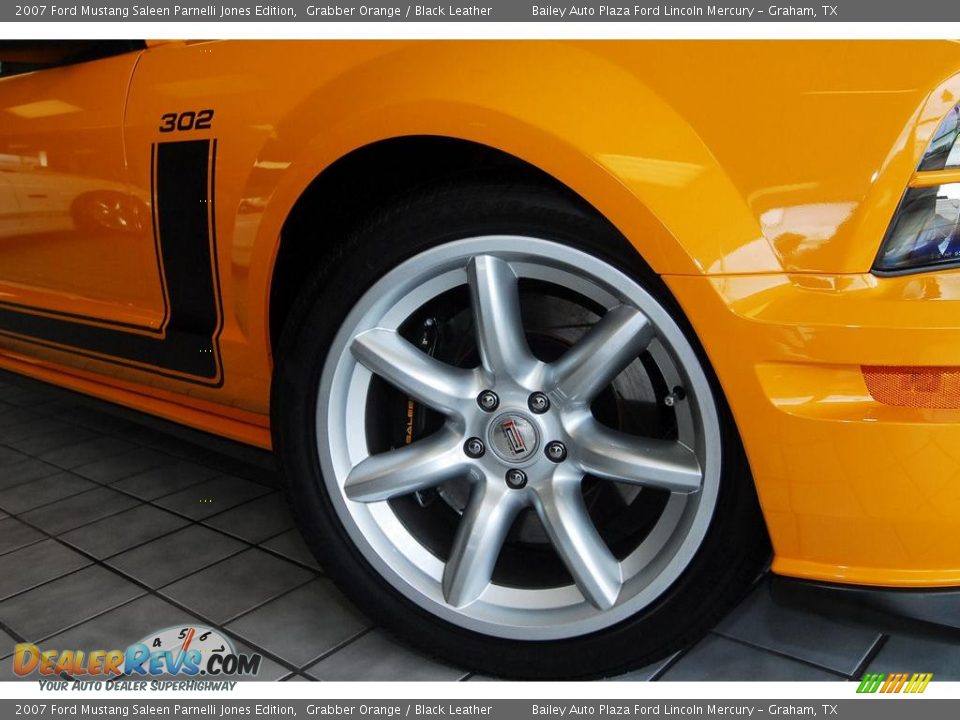 2007 Ford Mustang Saleen Parnelli Jones Edition Grabber Orange / Black Leather Photo #12