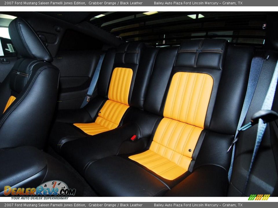 2007 Ford Mustang Saleen Parnelli Jones Edition Grabber Orange / Black Leather Photo #15