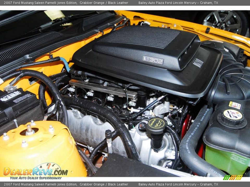 2007 Ford Mustang Saleen Parnelli Jones Edition Grabber Orange / Black Leather Photo #22