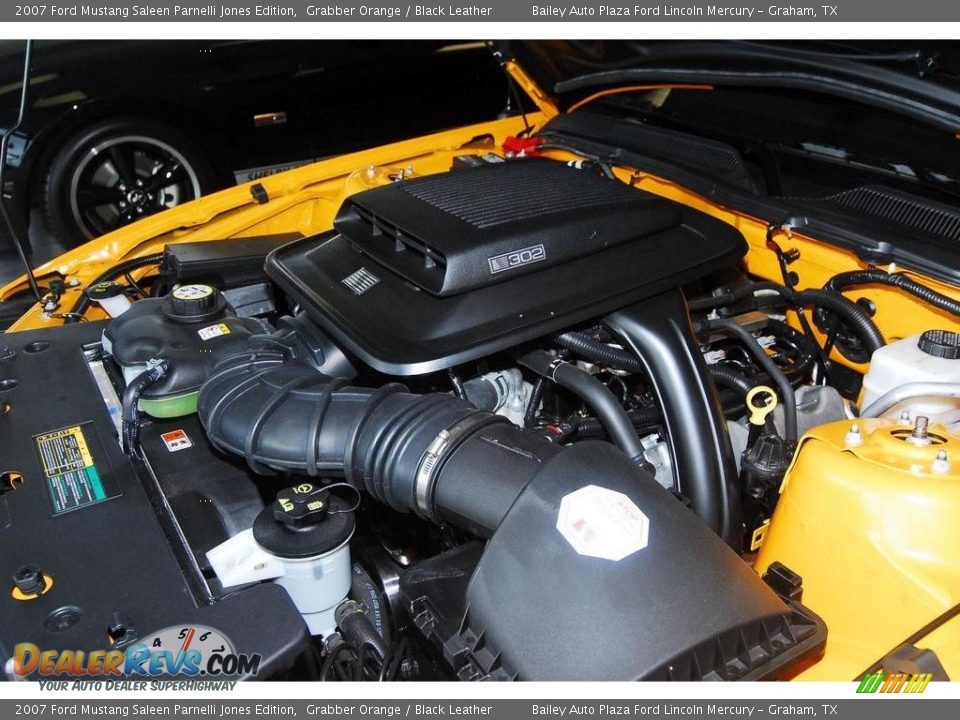 2007 Ford Mustang Saleen Parnelli Jones Edition Grabber Orange / Black Leather Photo #23
