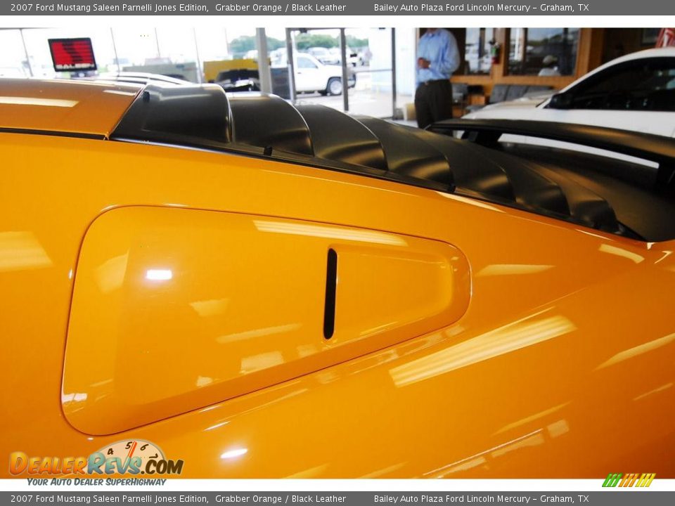 2007 Ford Mustang Saleen Parnelli Jones Edition Grabber Orange / Black Leather Photo #25