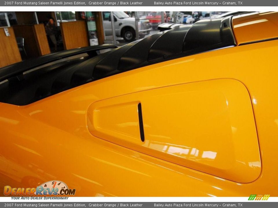 2007 Ford Mustang Saleen Parnelli Jones Edition Grabber Orange / Black Leather Photo #26