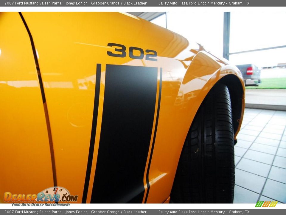 2007 Ford Mustang Saleen Parnelli Jones Edition Grabber Orange / Black Leather Photo #27