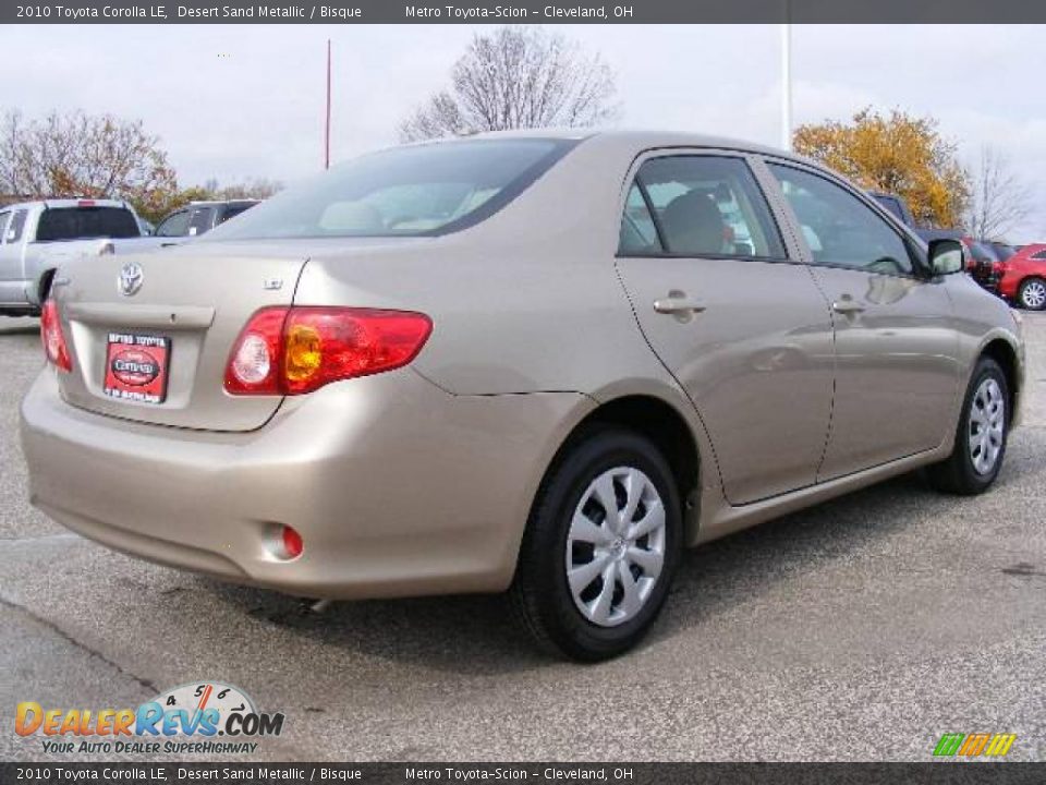 2010 Toyota Corolla LE Desert Sand Metallic / Bisque Photo #3