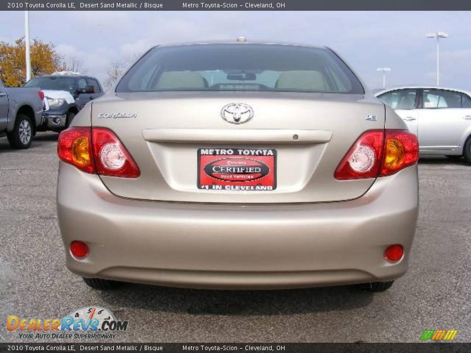 2010 Toyota Corolla LE Desert Sand Metallic / Bisque Photo #4