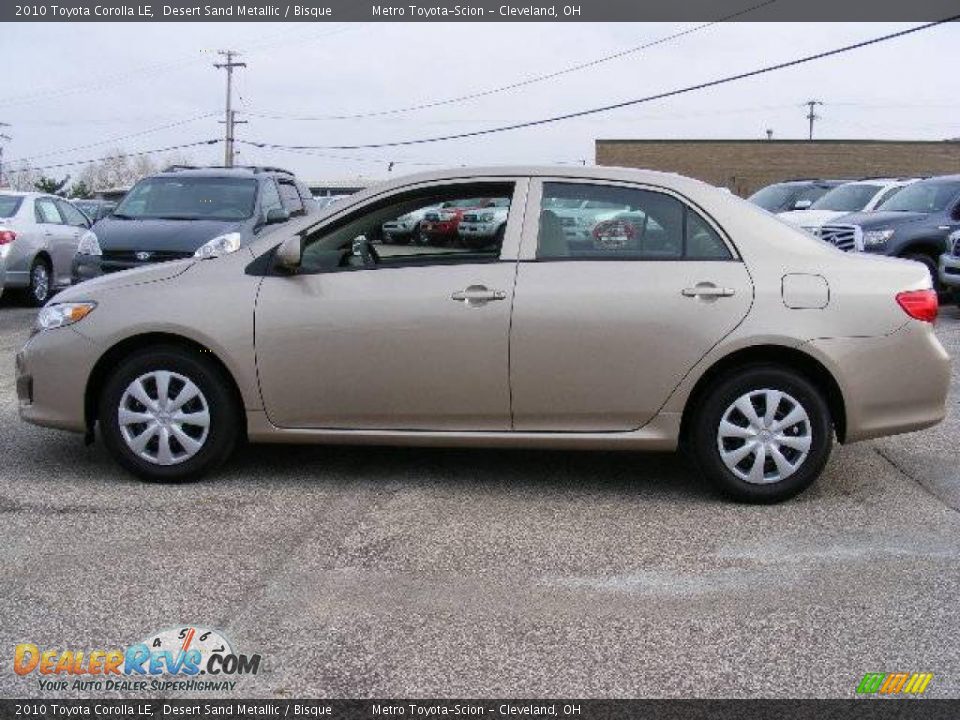 2010 Toyota Corolla LE Desert Sand Metallic / Bisque Photo #6