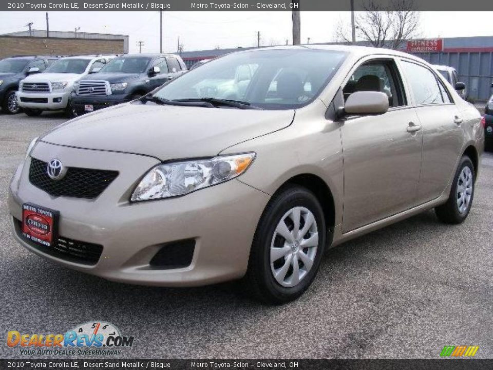 2010 Toyota Corolla LE Desert Sand Metallic / Bisque Photo #7