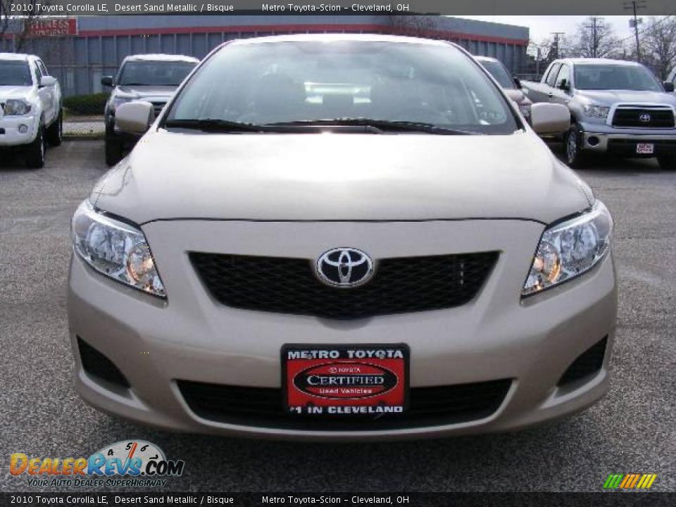 2010 Toyota Corolla LE Desert Sand Metallic / Bisque Photo #8