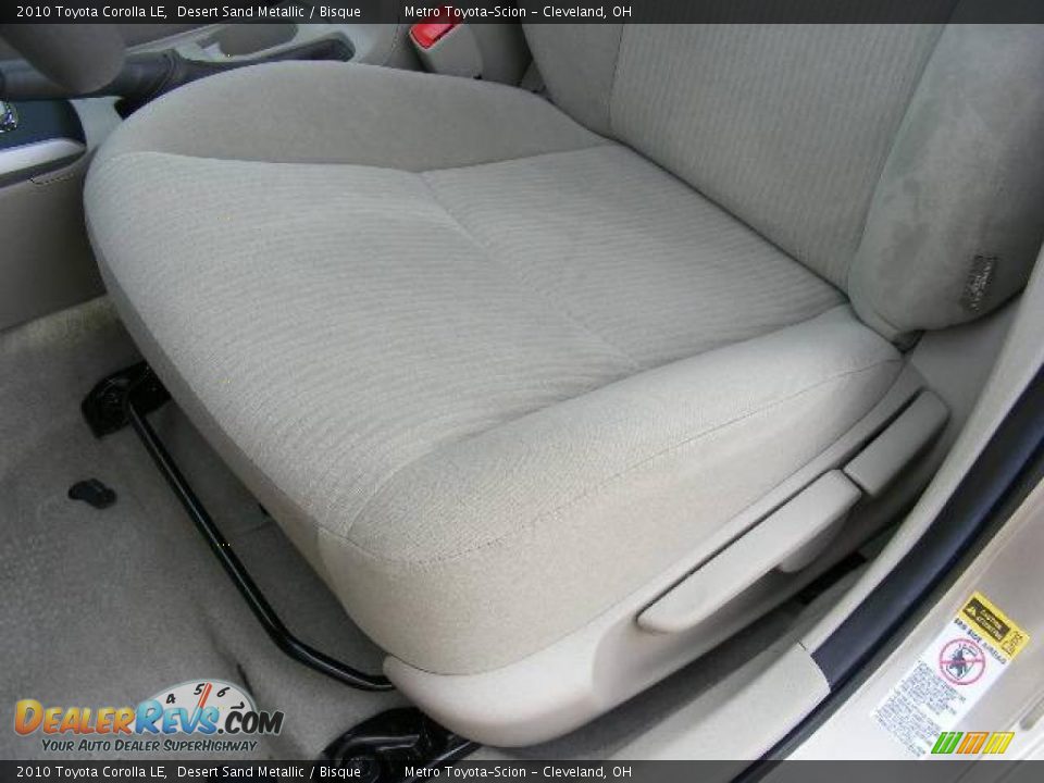 2010 Toyota Corolla LE Desert Sand Metallic / Bisque Photo #10