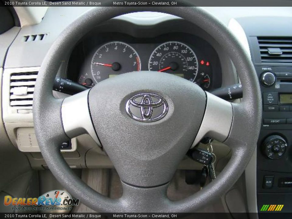 2010 Toyota Corolla LE Desert Sand Metallic / Bisque Photo #15