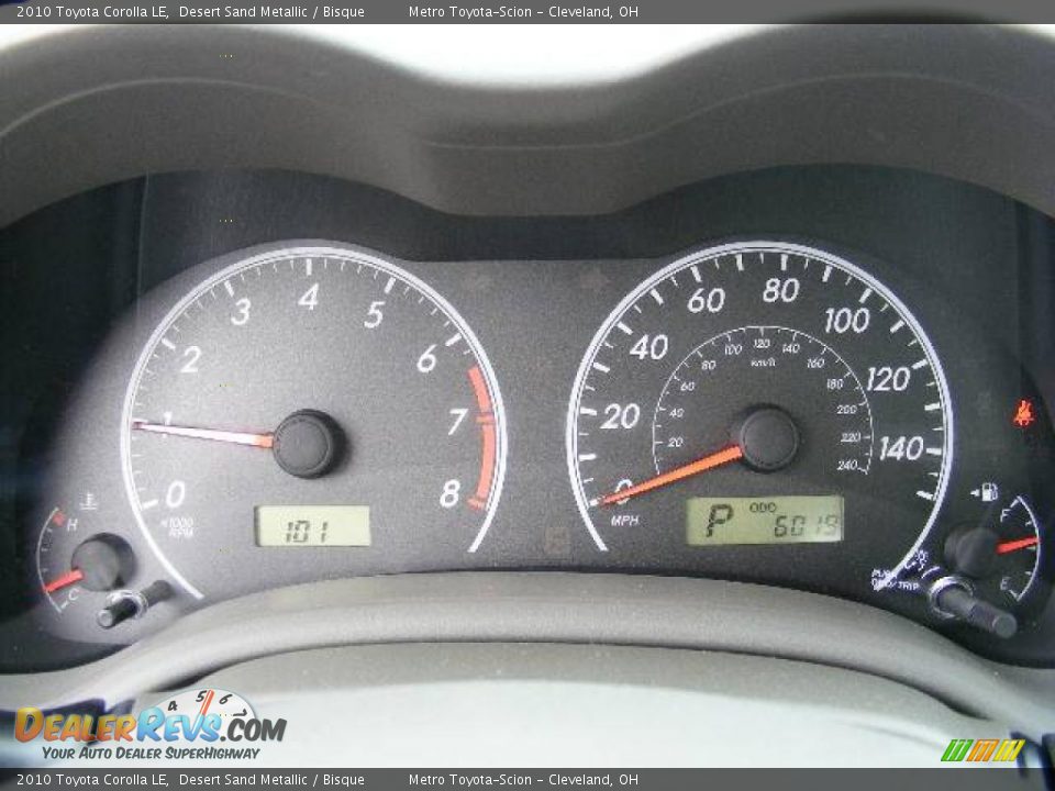 2010 Toyota Corolla LE Desert Sand Metallic / Bisque Photo #16