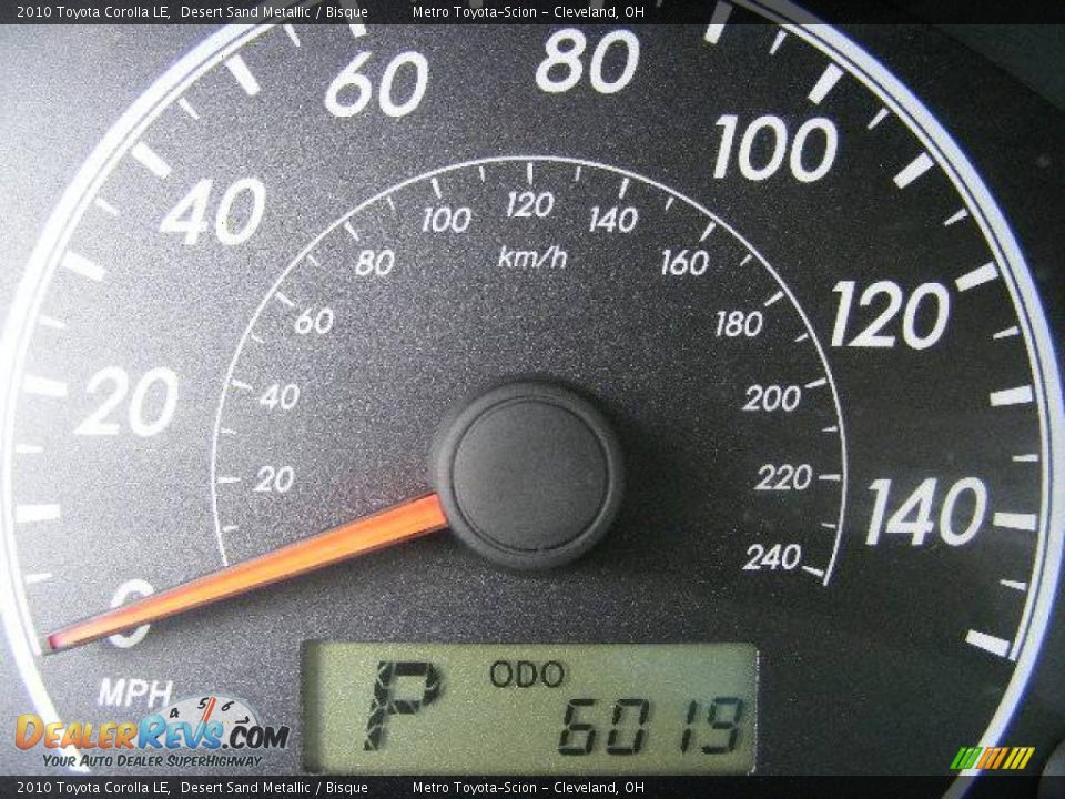 2010 Toyota Corolla LE Desert Sand Metallic / Bisque Photo #17