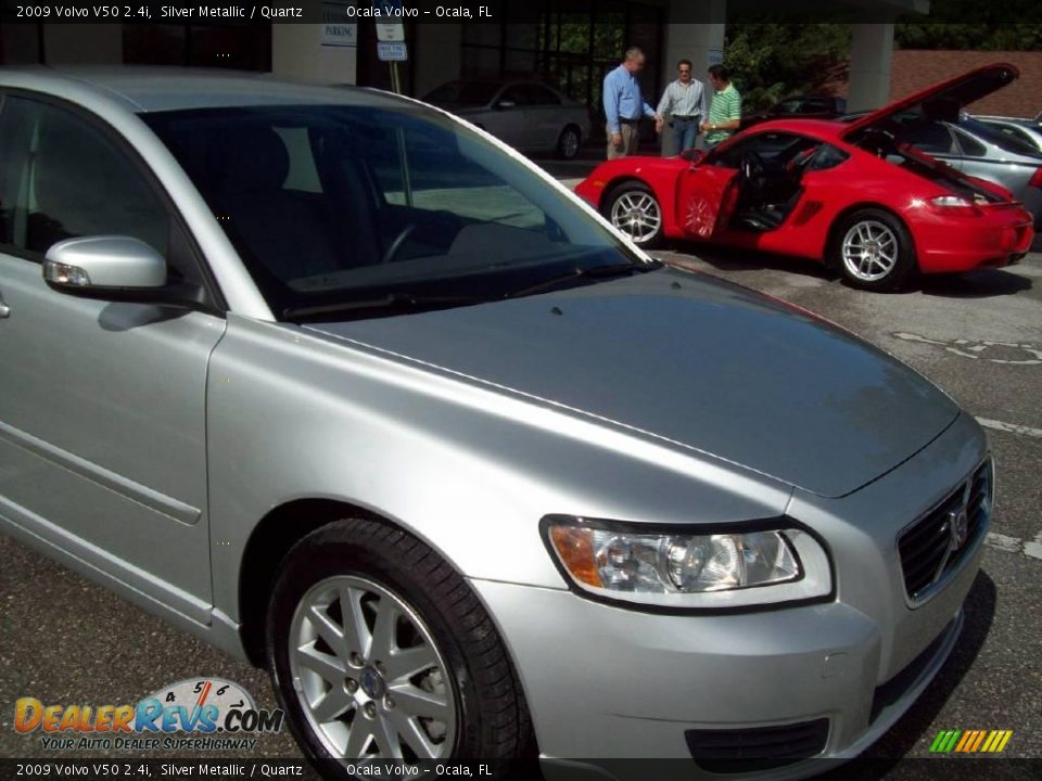 2009 Volvo V50 2.4i Silver Metallic / Quartz Photo #12