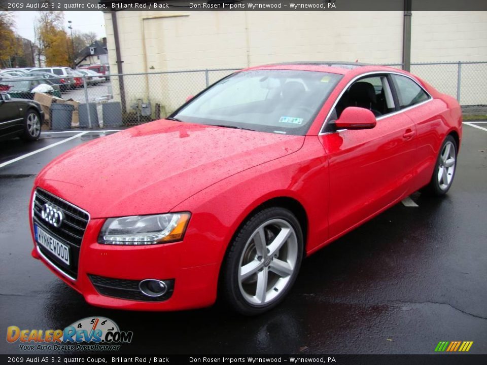 2009 Audi A5 3.2 quattro Coupe Brilliant Red / Black Photo #1