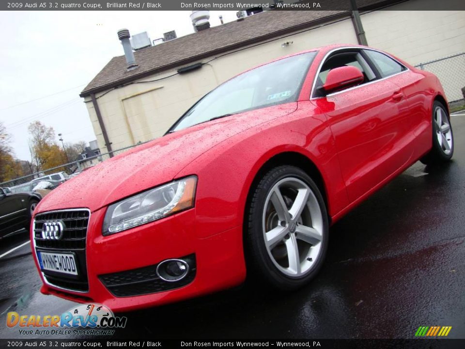 2009 Audi A5 3.2 quattro Coupe Brilliant Red / Black Photo #2