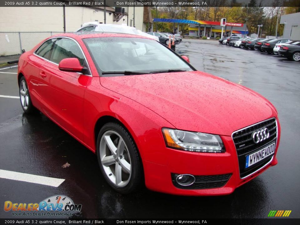 2009 Audi A5 3.2 quattro Coupe Brilliant Red / Black Photo #4
