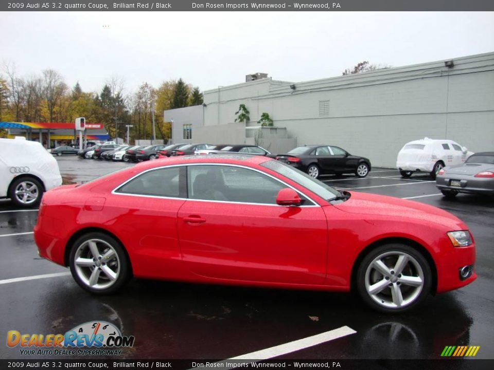 2009 Audi A5 3.2 quattro Coupe Brilliant Red / Black Photo #6