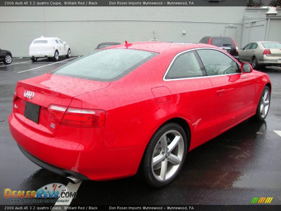 2009 Audi A5 3.2 quattro Coupe Brilliant Red / Black Photo #7