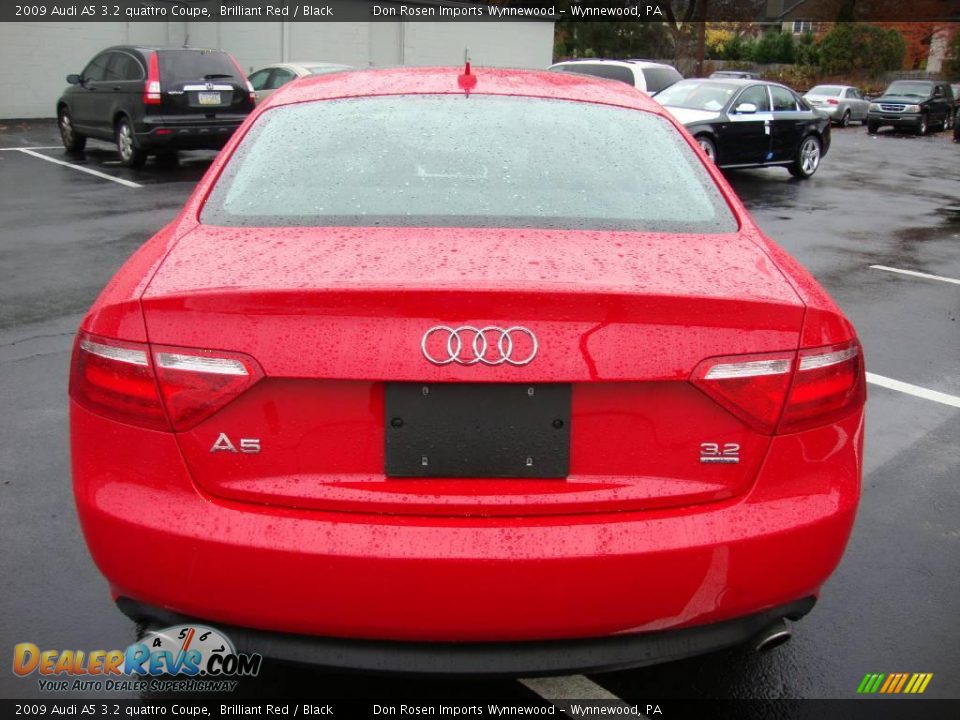 2009 Audi A5 3.2 quattro Coupe Brilliant Red / Black Photo #8