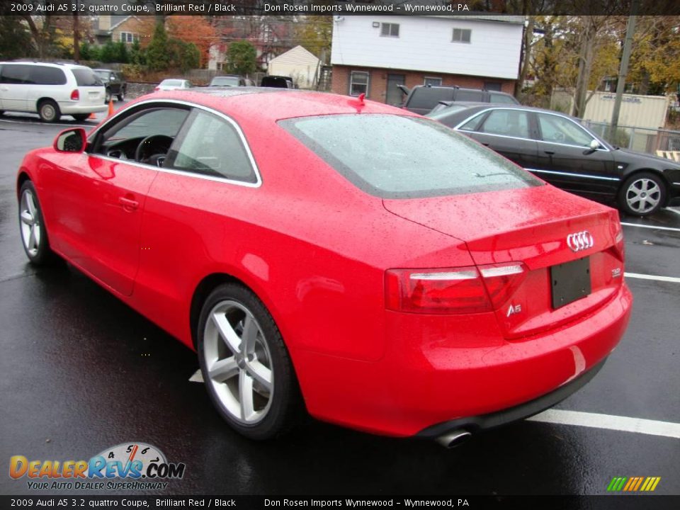 2009 Audi A5 3.2 quattro Coupe Brilliant Red / Black Photo #9
