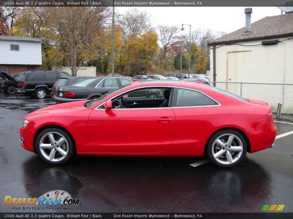 2009 Audi A5 3.2 quattro Coupe Brilliant Red / Black Photo #10