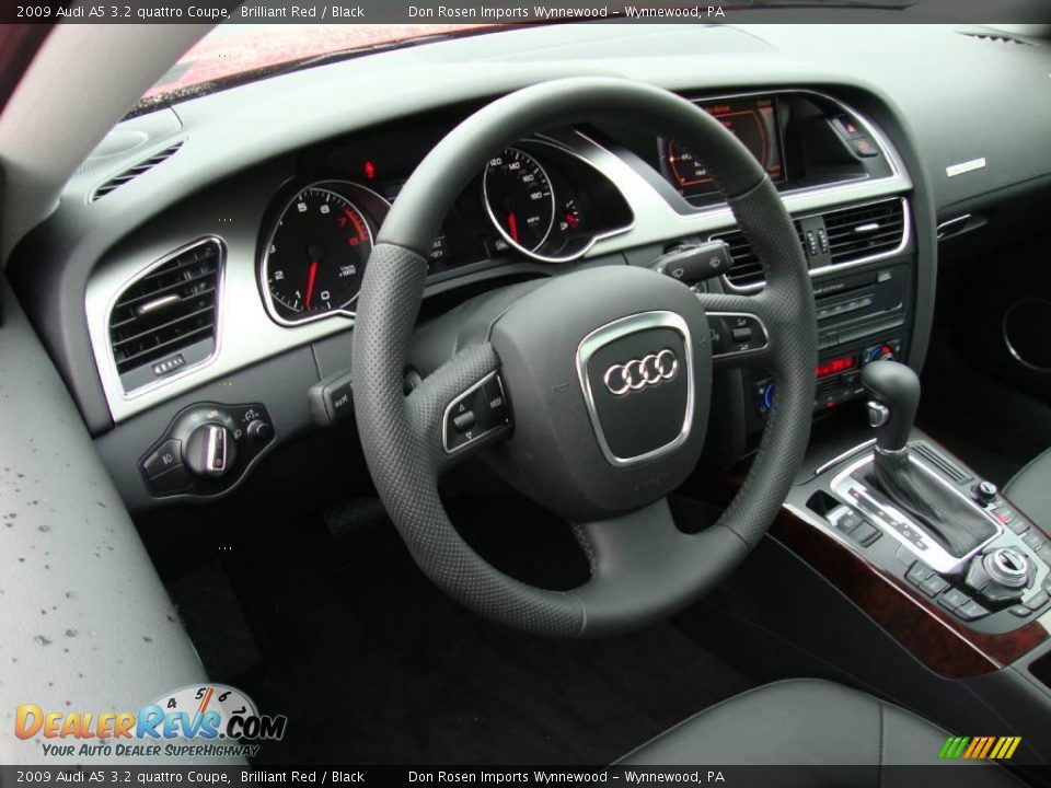 2009 Audi A5 3.2 quattro Coupe Brilliant Red / Black Photo #11