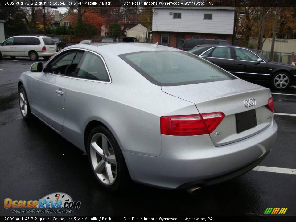 2009 Audi A5 3.2 quattro Coupe Ice Silver Metallic / Black Photo #9