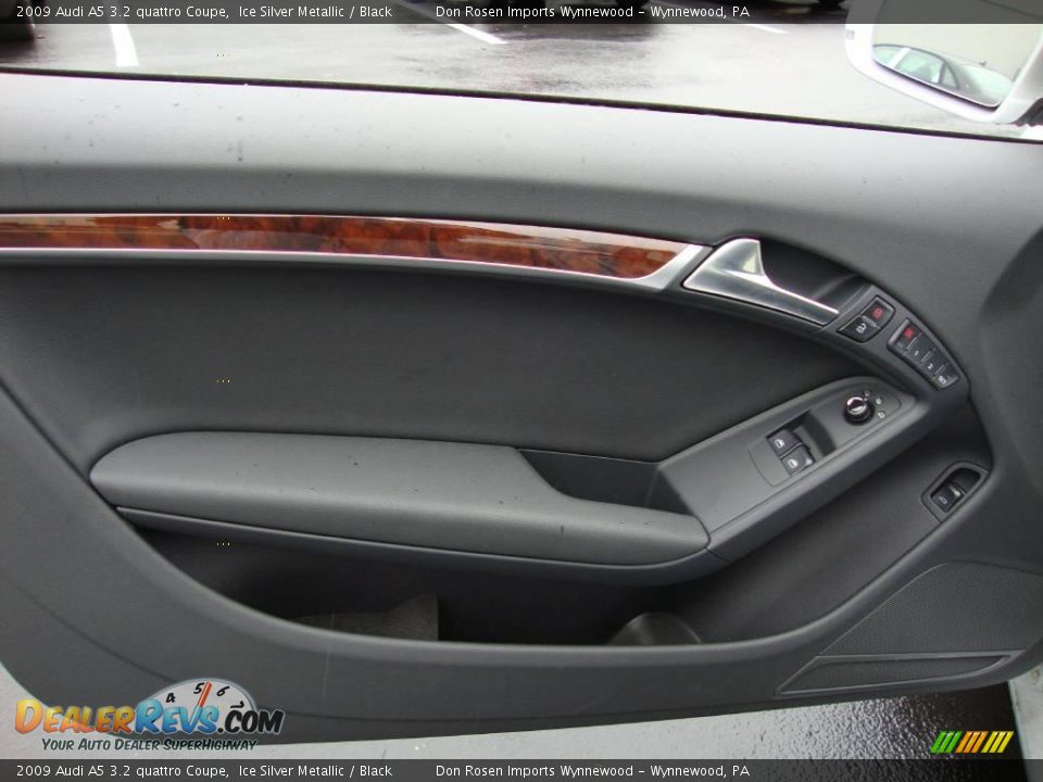 2009 Audi A5 3.2 quattro Coupe Ice Silver Metallic / Black Photo #13