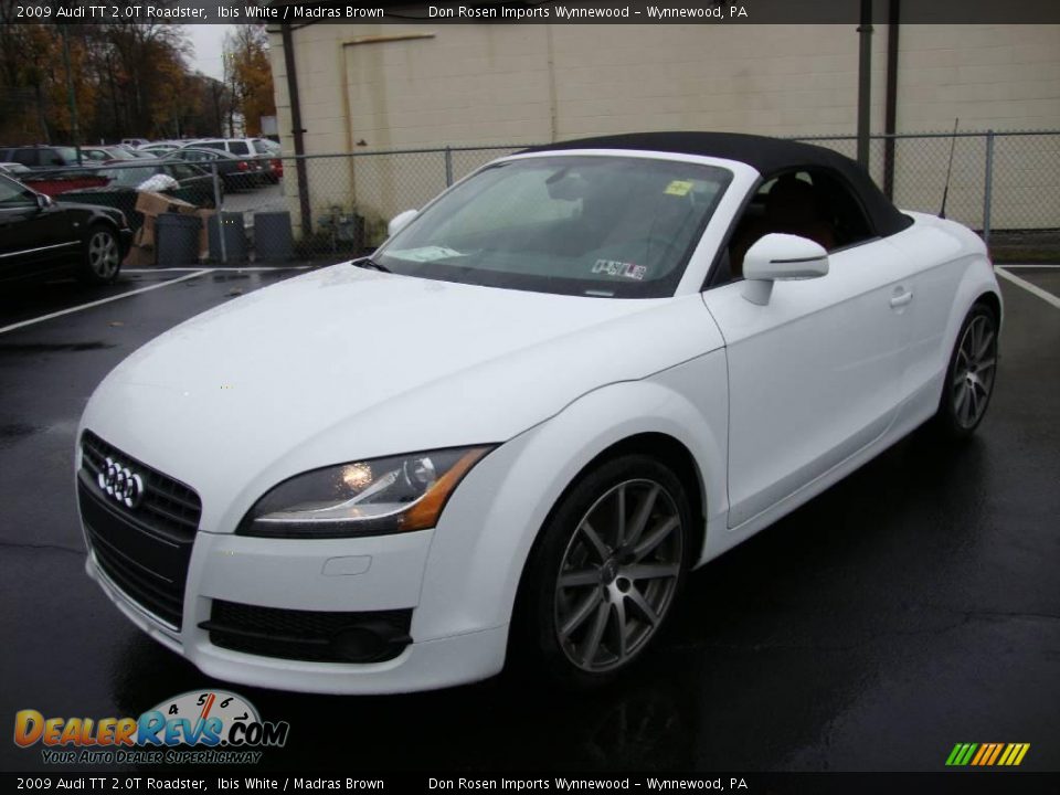 2009 Audi TT 2.0T Roadster Ibis White / Madras Brown Photo #1
