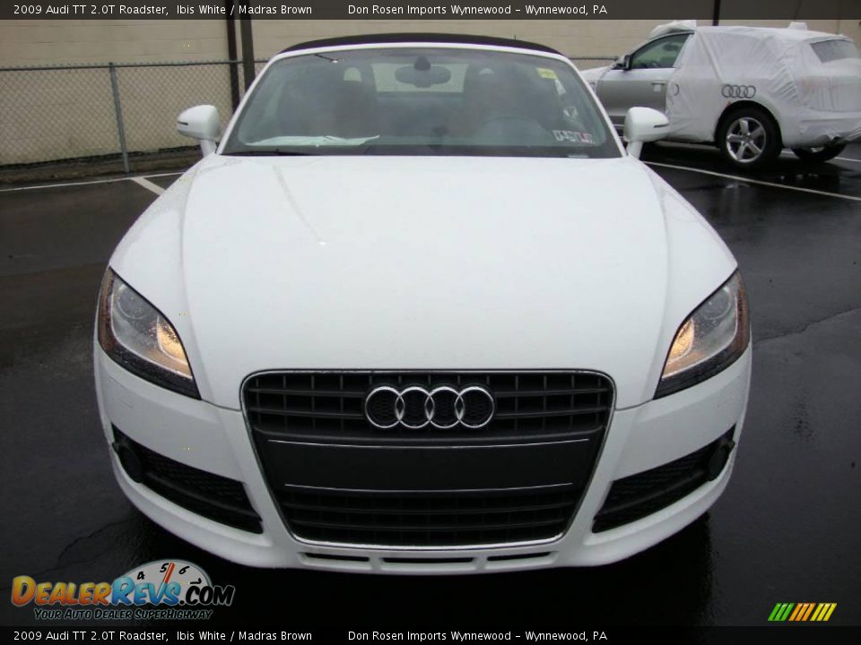 2009 Audi TT 2.0T Roadster Ibis White / Madras Brown Photo #3