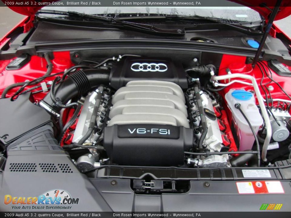 2009 Audi A5 3.2 quattro Coupe Brilliant Red / Black Photo #24