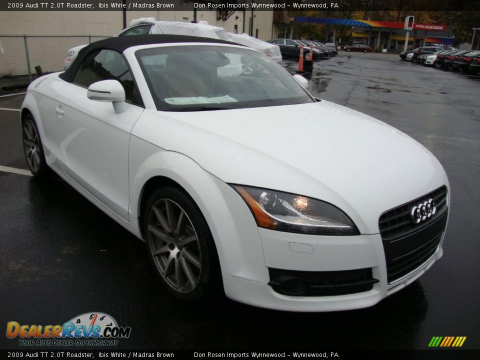 2009 Audi TT 2.0T Roadster Ibis White / Madras Brown Photo #4
