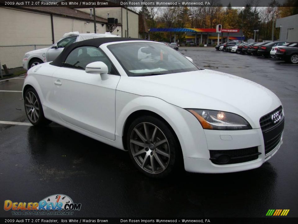 2009 Audi TT 2.0T Roadster Ibis White / Madras Brown Photo #5