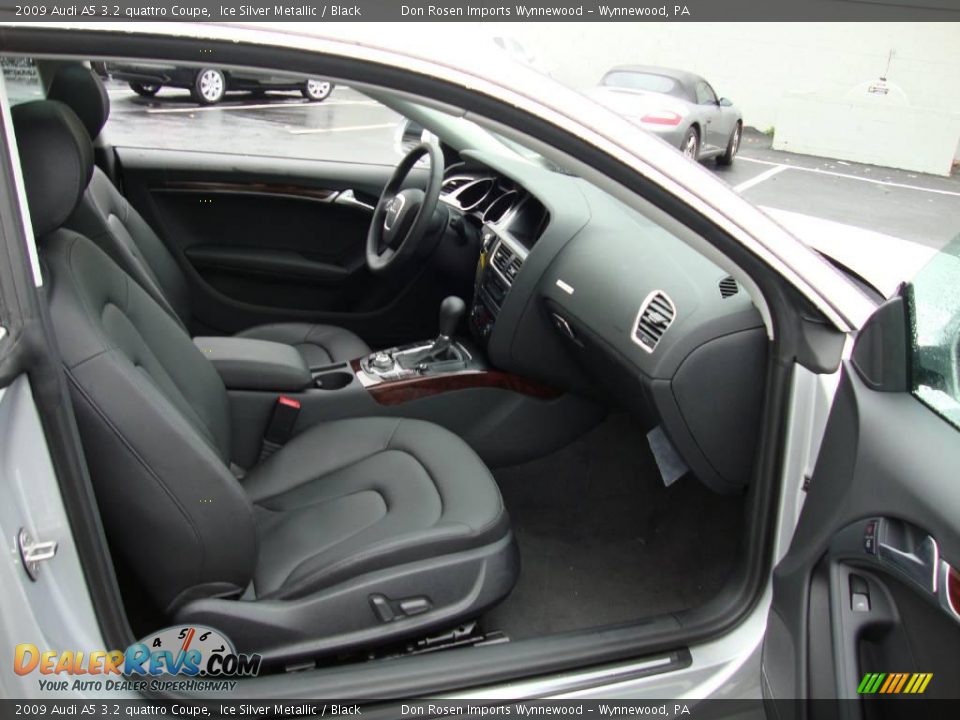 2009 Audi A5 3.2 quattro Coupe Ice Silver Metallic / Black Photo #20