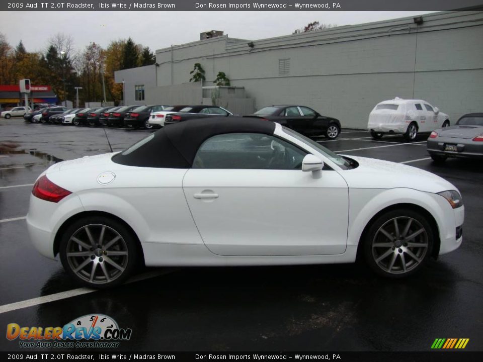 2009 Audi TT 2.0T Roadster Ibis White / Madras Brown Photo #6