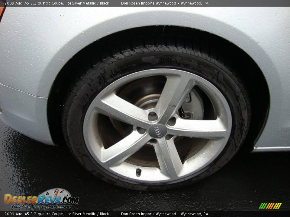 2009 Audi A5 3.2 quattro Coupe Ice Silver Metallic / Black Photo #24