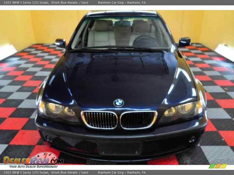 2003 BMW 3 Series 325i Sedan Orient Blue Metallic / Sand Photo #2