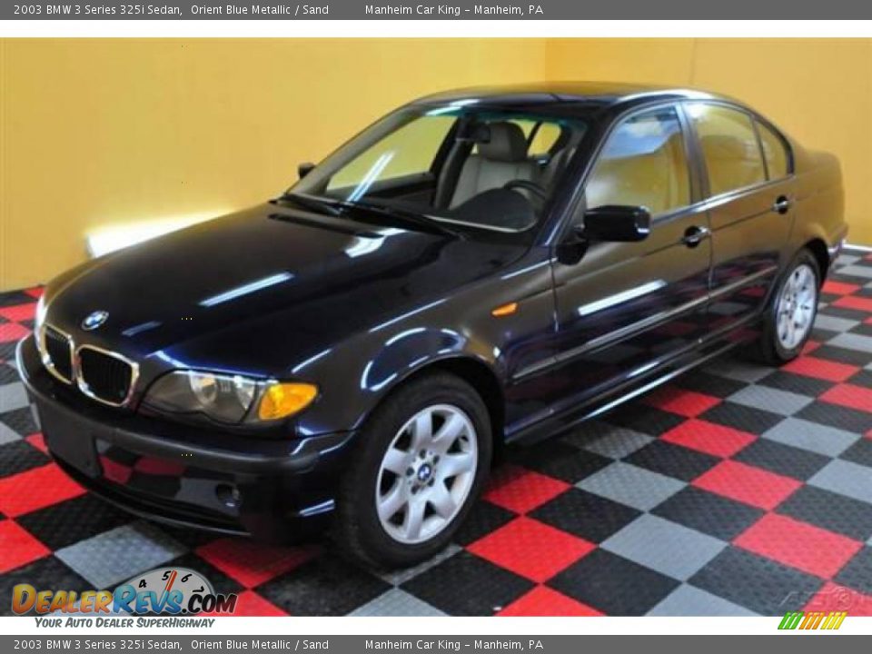 2003 BMW 3 Series 325i Sedan Orient Blue Metallic / Sand Photo #3