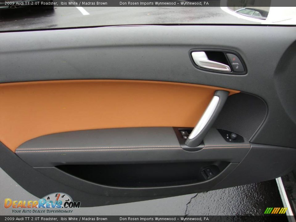 2009 Audi TT 2.0T Roadster Ibis White / Madras Brown Photo #13