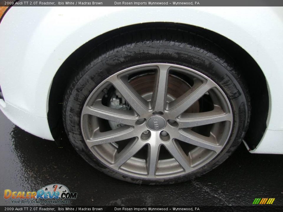2009 Audi TT 2.0T Roadster Ibis White / Madras Brown Photo #22