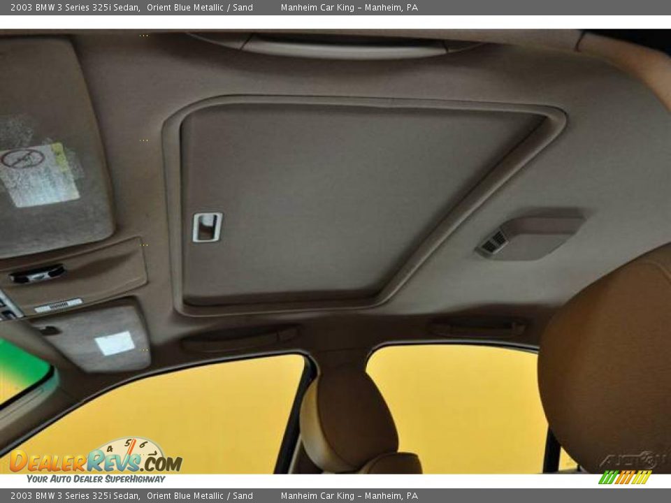 2003 BMW 3 Series 325i Sedan Orient Blue Metallic / Sand Photo #11
