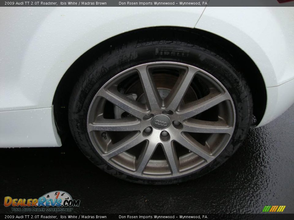 2009 Audi TT 2.0T Roadster Ibis White / Madras Brown Photo #23