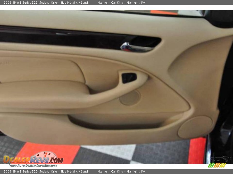 2003 BMW 3 Series 325i Sedan Orient Blue Metallic / Sand Photo #13
