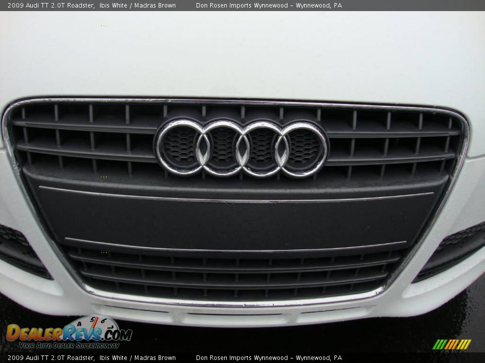 2009 Audi TT 2.0T Roadster Ibis White / Madras Brown Photo #27