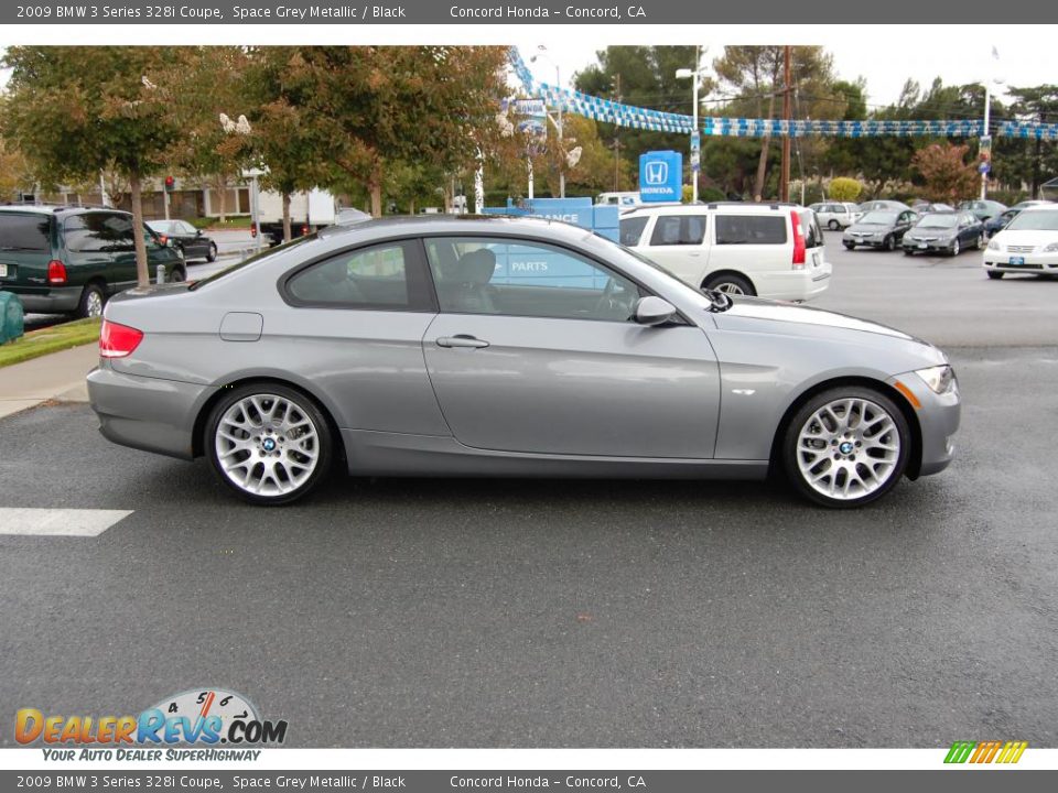 2009 BMW 3 Series 328i Coupe Space Grey Metallic / Black Photo #2