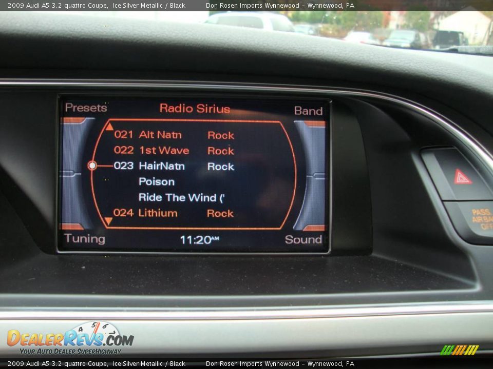 2009 Audi A5 3.2 quattro Coupe Ice Silver Metallic / Black Photo #32