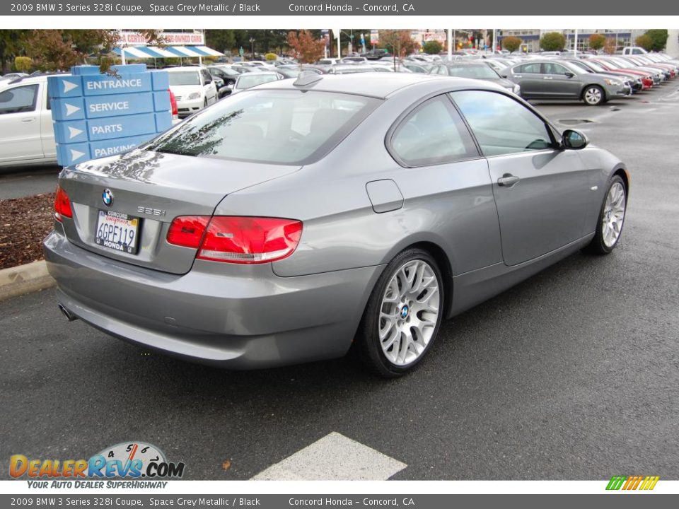 2009 BMW 3 Series 328i Coupe Space Grey Metallic / Black Photo #3